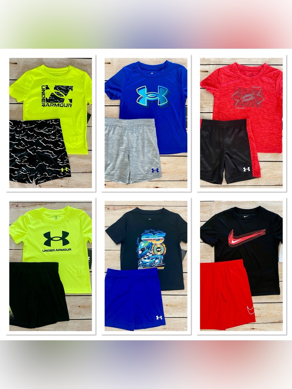 Nike and Under Armour Kids' Activewear Short Sets Pick 4 NWT Size 2T